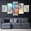 5 panel canvas pictures framed prints Juve Pogba home decor-1230 (4)