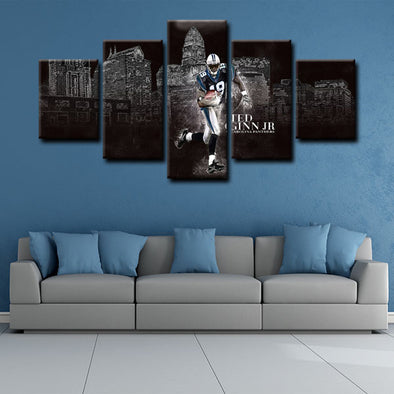  5 panel canvas prints art prints   Carolina Panthers live room decor1228 (1)