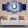  5 panel canvas prints art prints  Indianapolis Colts live room decor1211 (1)