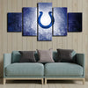  5 panel canvas prints art prints  Indianapolis Colts live room decor1211 (2)