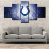  5 panel canvas prints art prints  Indianapolis Colts live room decor1211 (3)
