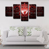 5 panel canvas prints art prints  Liverpool Football Clublive room decor1204 (3)