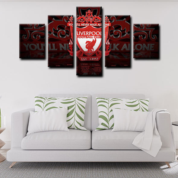 5 panel canvas prints art prints  Liverpool Football Clublive room decor1204 (3)