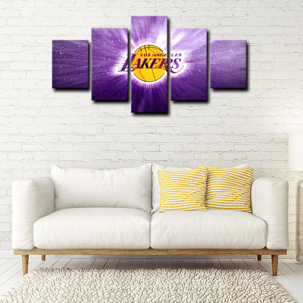 5 panel canvas prints art prints  Los Angeles Lakers Bryant live room decor1222 (4)