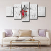 5 panel canvas prints art prints  Michael Jordan live room decor1223 (3)