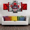 5 panel canvas prints art prints  Montreal Canadiens live room decor1204 (2)