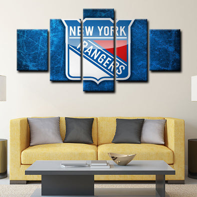 5 panel canvas prints art prints  New York Rangers  live room decor1204 (1)