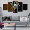5 panel canvas prints art prints  Pittsburgh Penguins live room decor1207 (4)