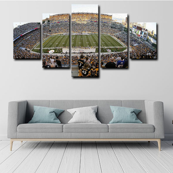 5 panel canvas prints art prints  Pittsburgh Steelers live room decor1224 (3)