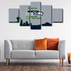  5 panel canvas prints art prints  Seattle Seahawks live room decor1210 (4)