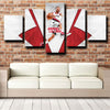 5 panel canvas prints custom prints Blazers Lillard wall decor-1222 (2)