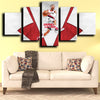 5 panel canvas prints custom prints Blazers Lillard wall decor-1222 (3)
