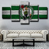 5 panel canvas prints custom prints Celtics logo wall decor-1210 (2)