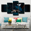 5 panel canvas prints custom prints San Jose Sharks Logo wall decor-1216 (2)