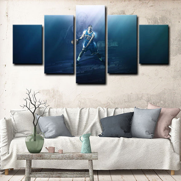 5 panel canvas wall art framed prints  Anthony Davis decor picture1215 (1)