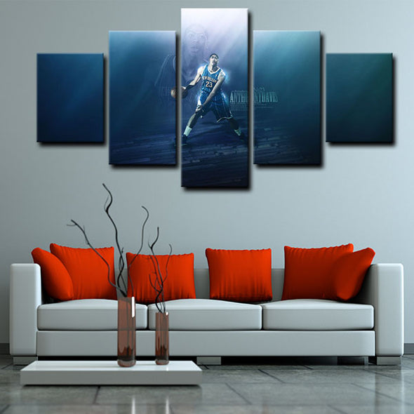 5 panel canvas wall art framed prints  Anthony Davis decor picture1215 (2)