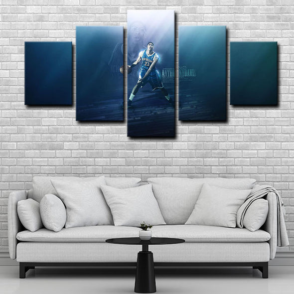 5 panel canvas wall art framed prints  Anthony Davis decor picture1215 (4)