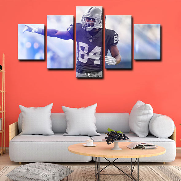5 panel canvas wall art framed prints  Antonio Brown decor picture1205 (4)