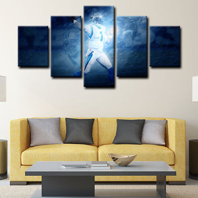 5 panel canvas wall art framed prints  Cam Newton decor picture1205 (1)