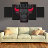 5 panel canvas wall art framed prints  Chicago Bulls decor picture1213 (4)