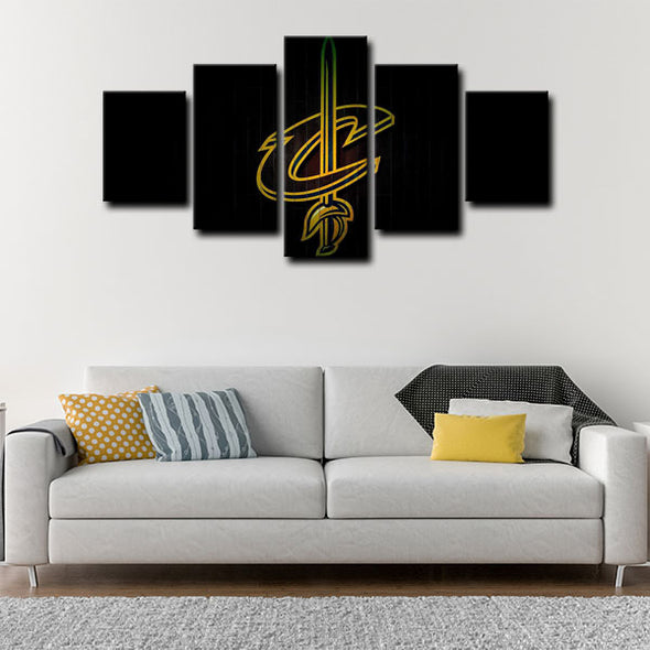 5 panel canvas wall art framed prints  Cleveland Cavaliers decor picture1205 (3)