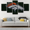 5 panel canvas wall art framed prints  Denver Broncos decor picture1205 (1)