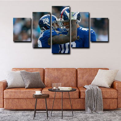  5 panel canvas wall art framed prints  Eli Manning decor picture1221 (1)