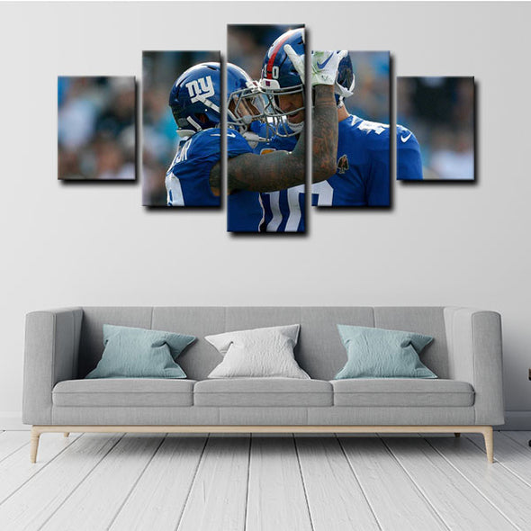 5 panel canvas wall art framed prints  Eli Manning decor picture1221 (2)