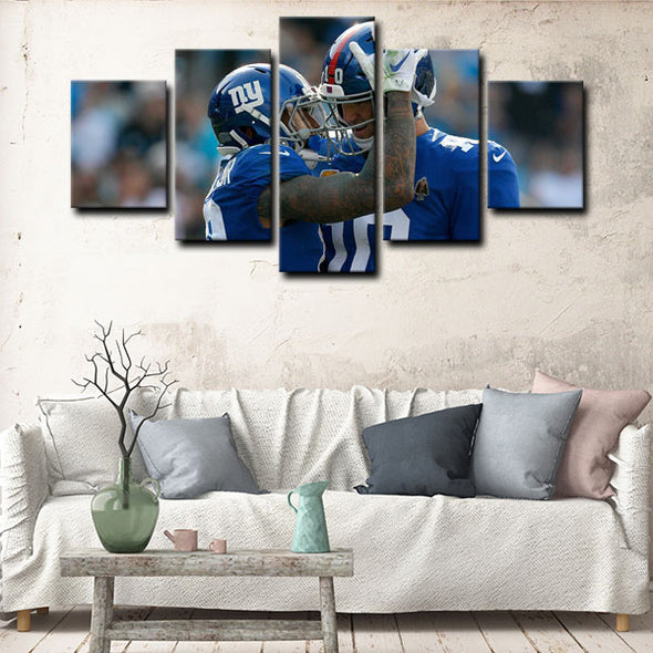  5 panel canvas wall art framed prints  Eli Manning decor picture1221 (4)