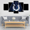 5 panel canvas wall art framed prints  Indianapolis Colts decor picture1212 (4)