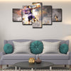 5 panel canvas wall art framed prints  Kobe Bryant decor picture1205 (4)