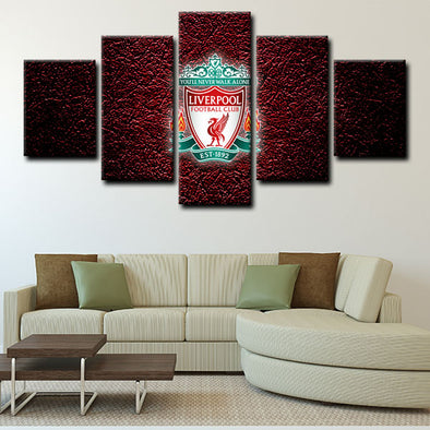  5 panel canvas wall art framed prints  Liverpool Football Club decor picture1205 (1)