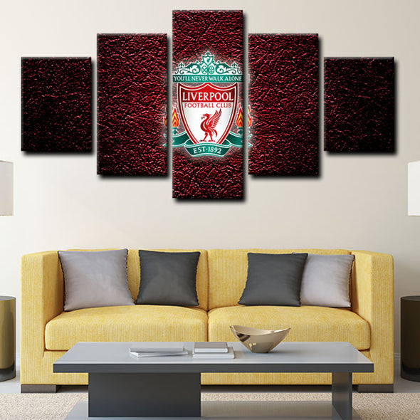  5 panel canvas wall art framed prints  Liverpool Football Club decor picture1205 (3)