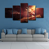 5 panel canvas wall art framed prints  Michael Jordan decor picture1205 (4)