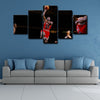 5 panel canvas wall art framed prints  Michael Jordan decor picture1224 (3)