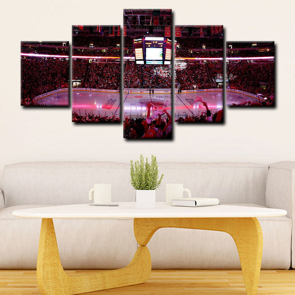 5 panel canvas wall art framed prints  Montreal Canadiens decor picture1215 (2)