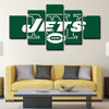  5 panel canvas wall art framed prints  New York Jets decor picture1205 (1)