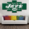  5 panel canvas wall art framed prints  New York Jets decor picture1205 (3)
