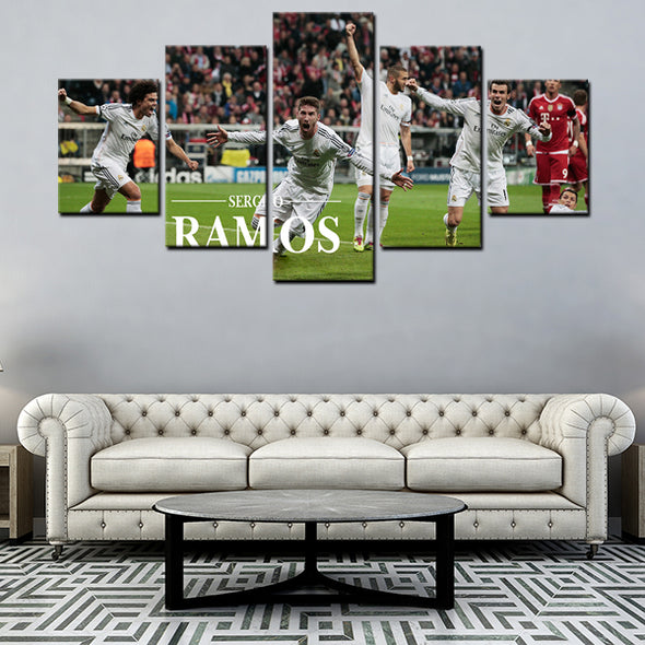 Real Madrid Back Cuqui Sergio Ramos
