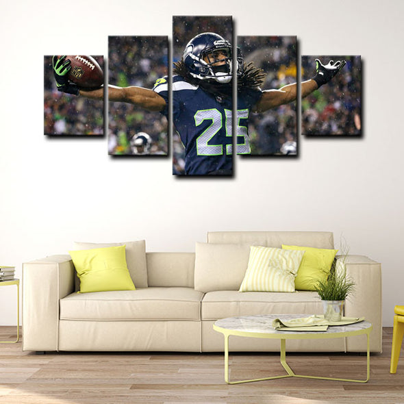 5 panel canvas wall art framed prints  Richard Sherman decor picture1229 (4)