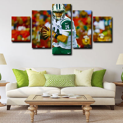 5 panel canvas wall art framed prints  Sam Darnold decor picture1226 (1)