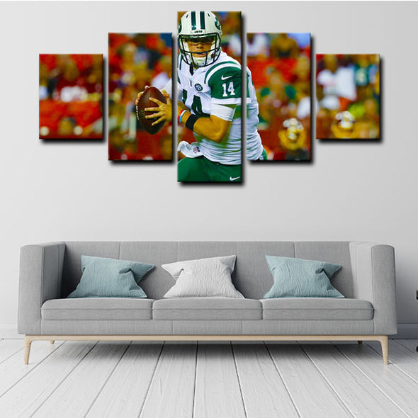 5 panel canvas wall art framed prints  Sam Darnold decor picture1226 (2)