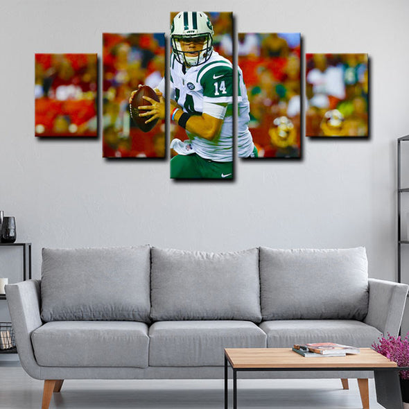 5 panel canvas wall art framed prints  Sam Darnold decor picture1226 (3)