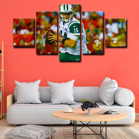 5 panel canvas wall art framed prints  Sam Darnold decor picture1226 (4)