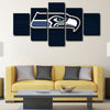 5 panel canvas wall art framed prints  Seattle Seahawks decor picture1205 (2)