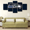 5 panel canvas wall art framed prints  Seattle Seahawks decor picture1205 (3)