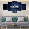 5 panel canvas wall art framed prints  Seattle Seahawks decor picture1211 (2)