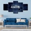 5 panel canvas wall art framed prints  Seattle Seahawks decor picture1211 (3)