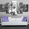 5 panel canvas wall art framed prints The Zebras Pjanic home decor-1257 (4)