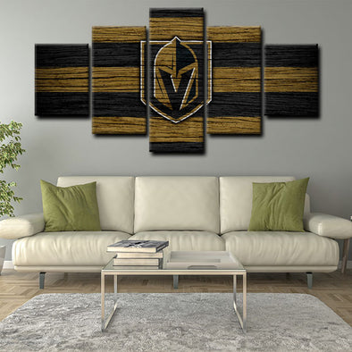 5 panel canvas wall art framed prints  Vegas Golden Knights decor picture1205 (1)